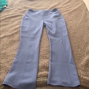 Scrub set- top and bottom yoga style flare leg